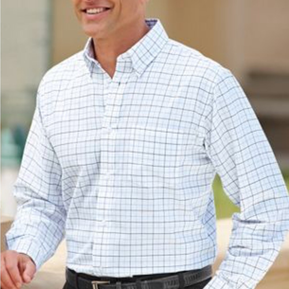 17 neck 35/36 sleeve Irvine Park Oxford Casual/Dress Wrinkle Resistant Shirt